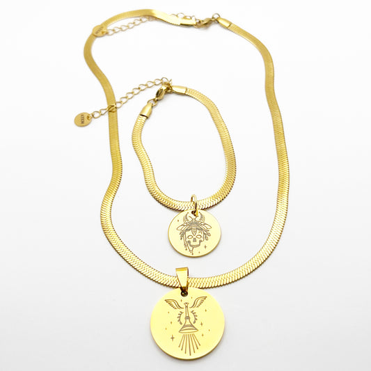 Set pulsera+collar Perseida Tarot