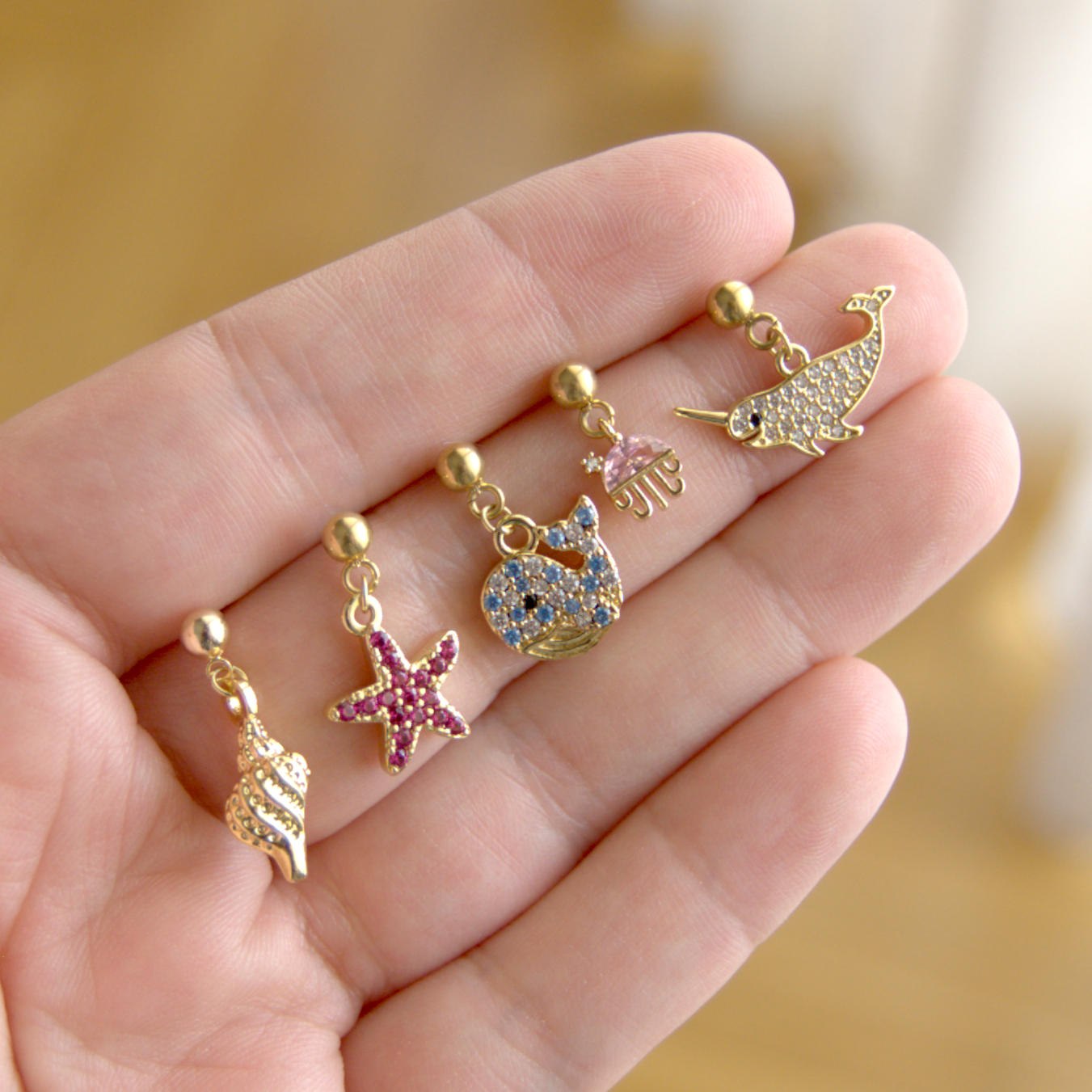 Pendientes Ballena