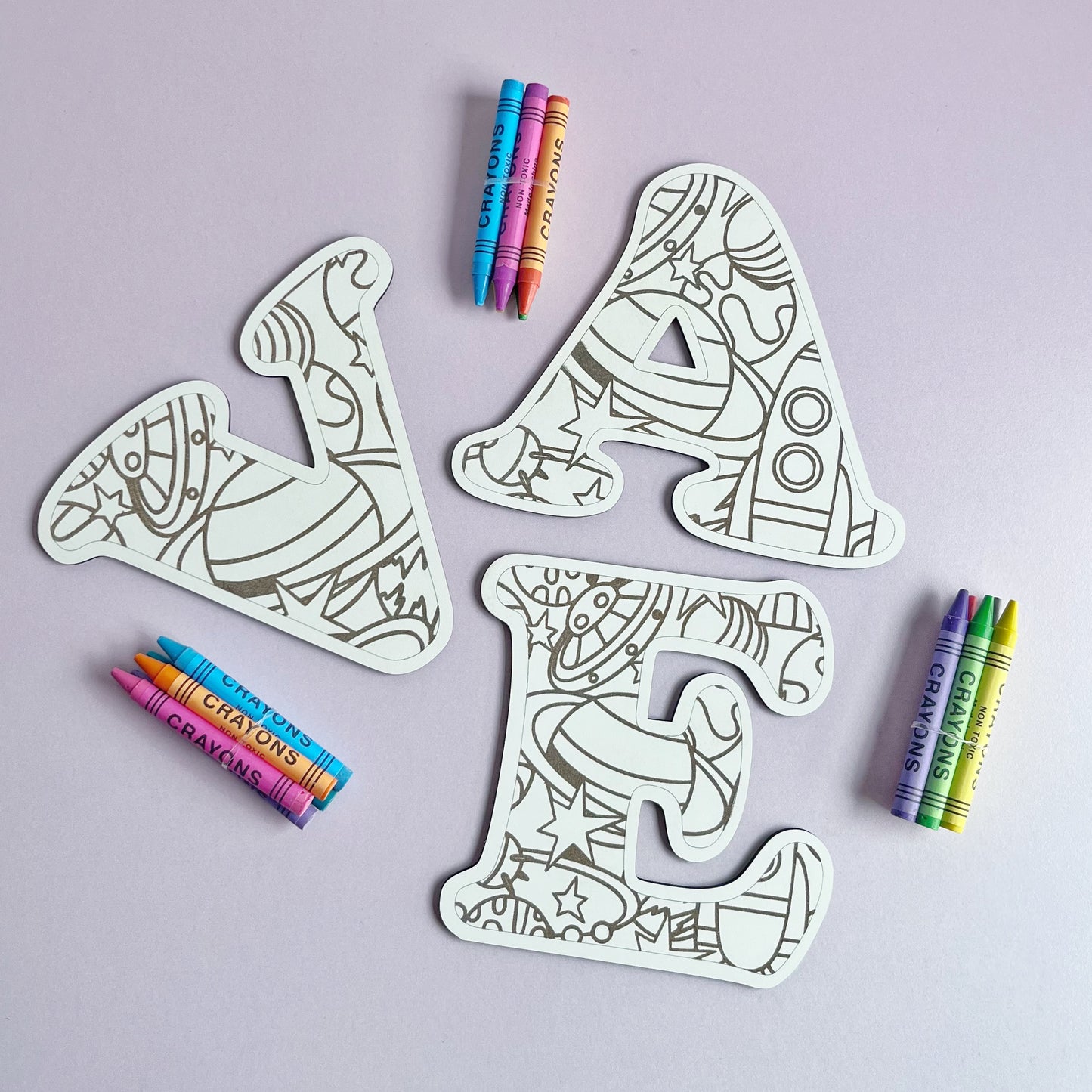 Iniciales para colorear