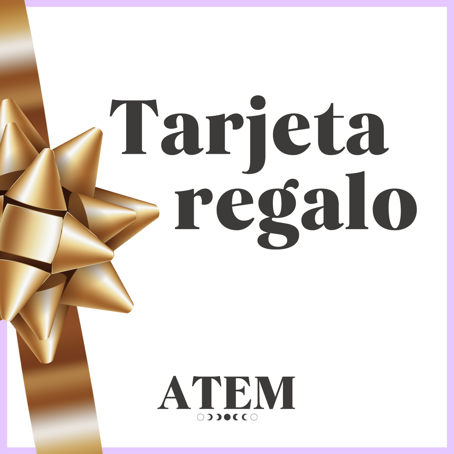 Tarjeta regalo ATEM
