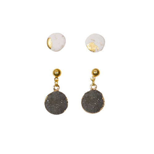 Set pendientes Aura